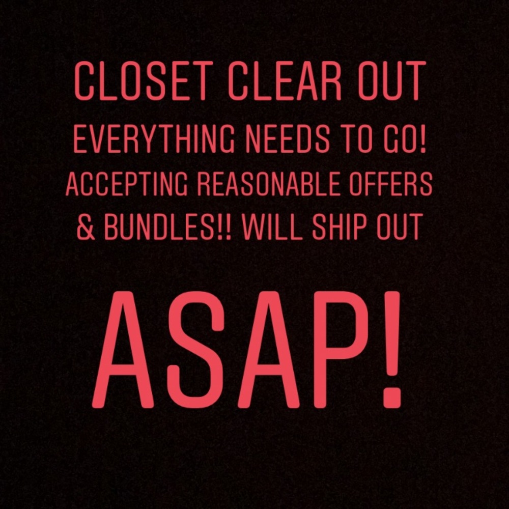 CLEANING OUT THE CLOSET!
